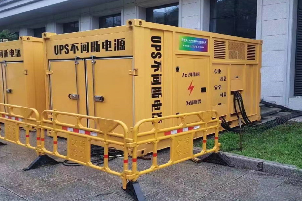 甘肃发电机租赁施工现场