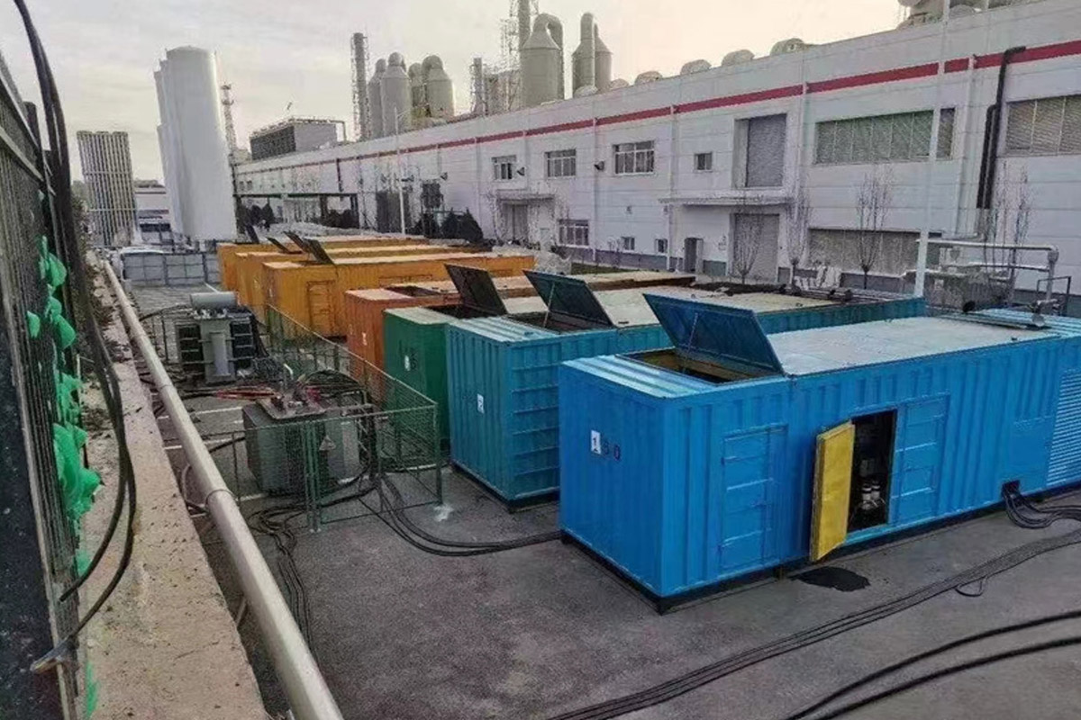 甘肃发电机租赁施工现场